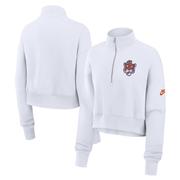 Clemson Nike Women's Crop Retro Fleece 1/4 Zip